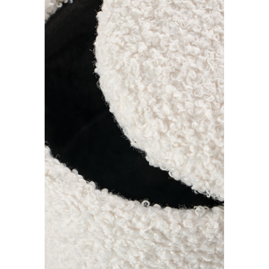 ΣΕΤ 2x Σκαμπό CANCUN διάμετρος 31/38 cm λευκό/καφέ