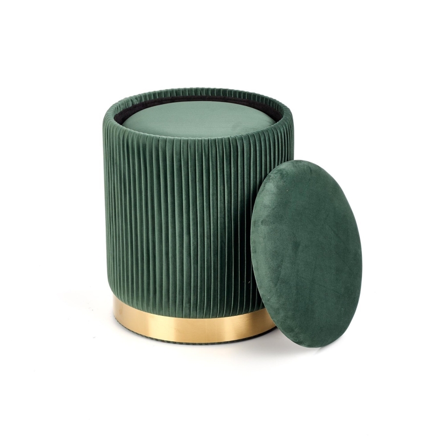 ΣΕΤ 2x Σκαμπό MONTY διάμετρος 36/44 cm πράσινο/χρυσό