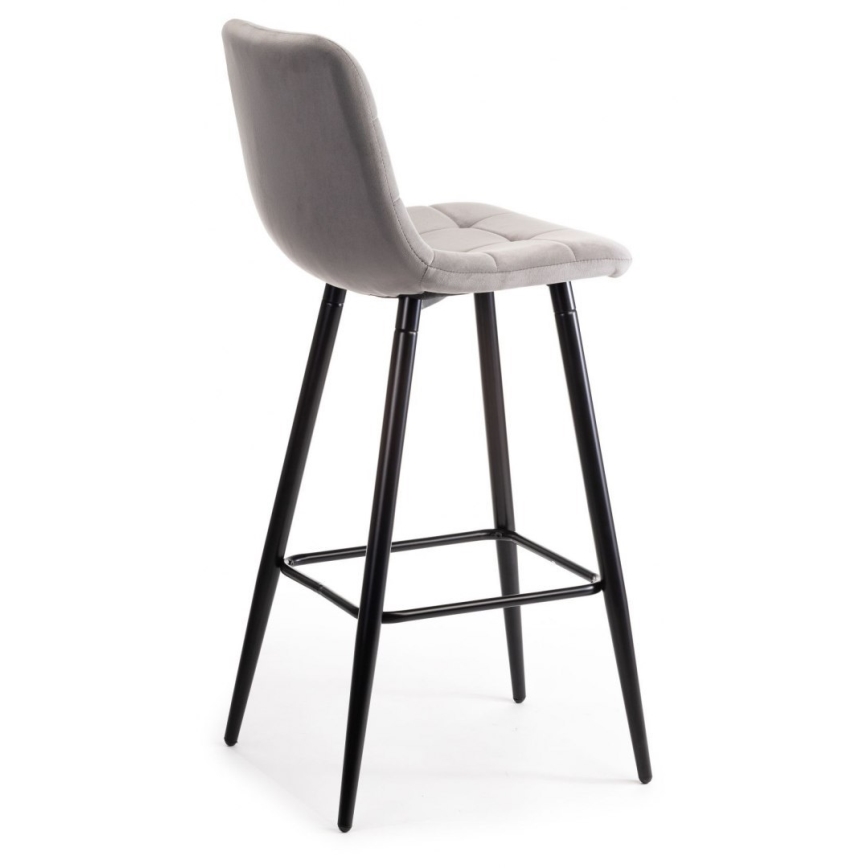 ΣΕΤ 2x Σκαμπό μπαρ HOKER 105x44 cm γκρι