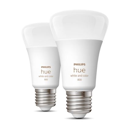 ΣΕΤ 2x LED Ρυθμιζόμενη Λάμπα Philips Hue White And Color Ambiance A60 E27/6,5W/230V 2000-6500K