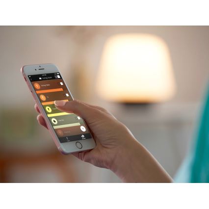 Σετ 2x ρυθμιζόμενοι LED λαμπτήρες Philips Hue WHITE AMBIANCE GU10/4,2W/230V 2200-6500K + Hue bridge