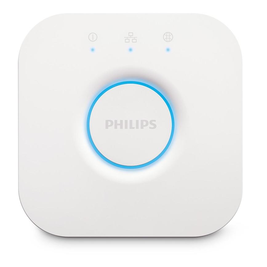 Σετ 2x ρυθμιζόμενοι LED λαμπτήρες Philips Hue WHITE AMBIANCE GU10/4,2W/230V 2200-6500K + Hue bridge