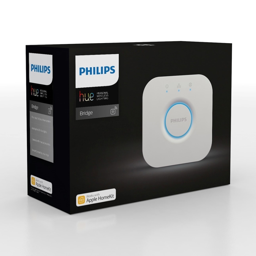 Σετ 2x ρυθμιζόμενοι LED λαμπτήρες Philips Hue WHITE AMBIANCE GU10/4,2W/230V 2200-6500K + Hue bridge