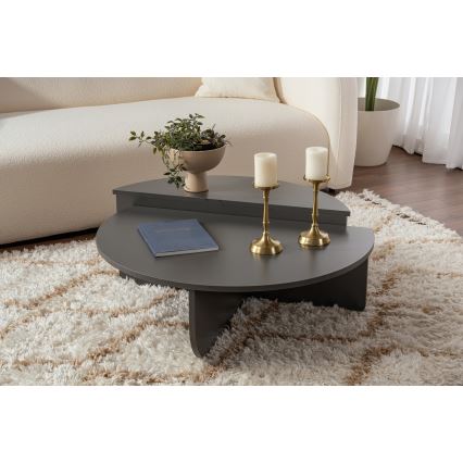 ΣΕΤ 2x Τραπεζάκι σαλονιού ORION ανθρακί