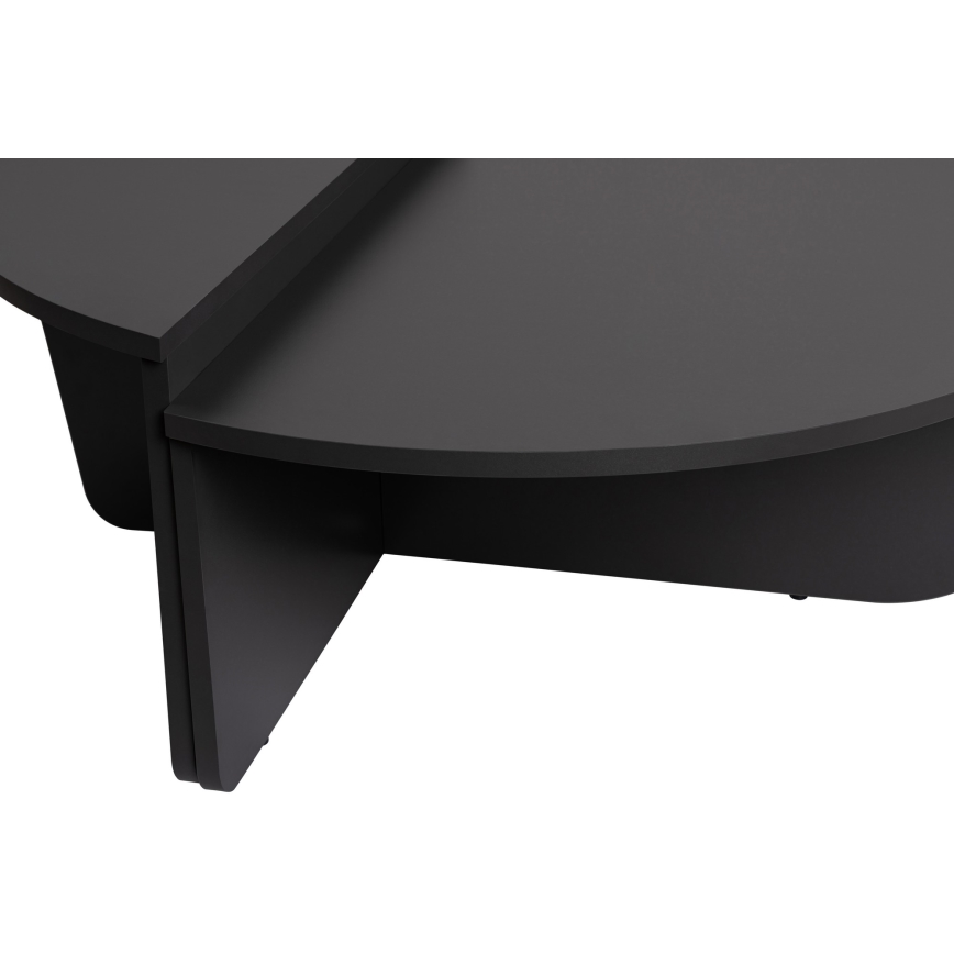 ΣΕΤ 2x Τραπεζάκι σαλονιού ORION ανθρακί