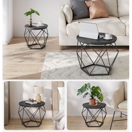 Σετ 2x τραπεζάκι σαλονιού TALIA μαύρο
