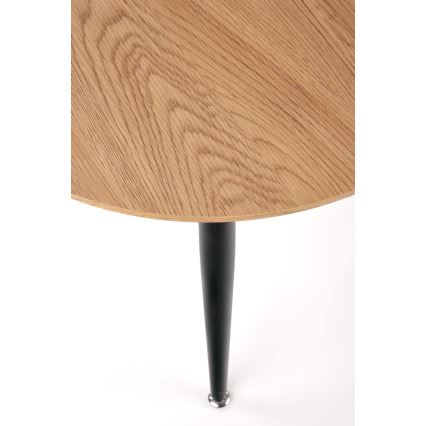 Σετ 2x τραπεζάκια σαλονιού ZENYA δρυς/μαύρο