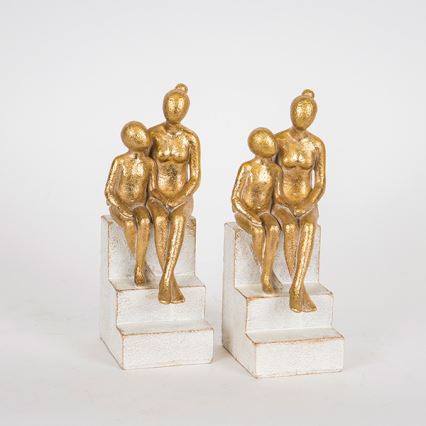 ΣΕΤ 2x Βιβλιοστάτης χρυσό