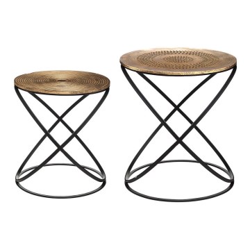 ΣΕΤ 2x Βοηθητικό τραπεζάκι ETNIK