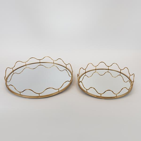 ΣΕΤ 2x Διακοσμητικός δίσκος διάμετρος 39/30,5 cm