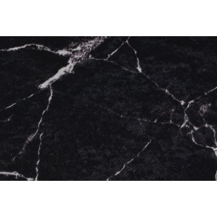 ΣΕΤ 2x Χαλάκι Μπάνιου MARBLE 50x60/60x100 εκ. μαύρο