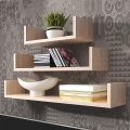 Σετ 3 ραφιών τοίχου TRIO 40/60/80 x 11 x 18 εκ. Sonoma δρυς