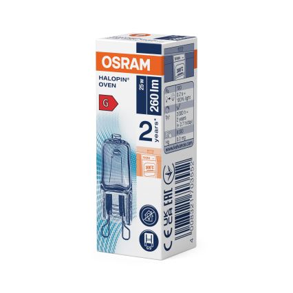 Σετ 3 τεμ. λαμπτήρες φούρνου HALOPIN G9/25W/230V 2700K - Osram