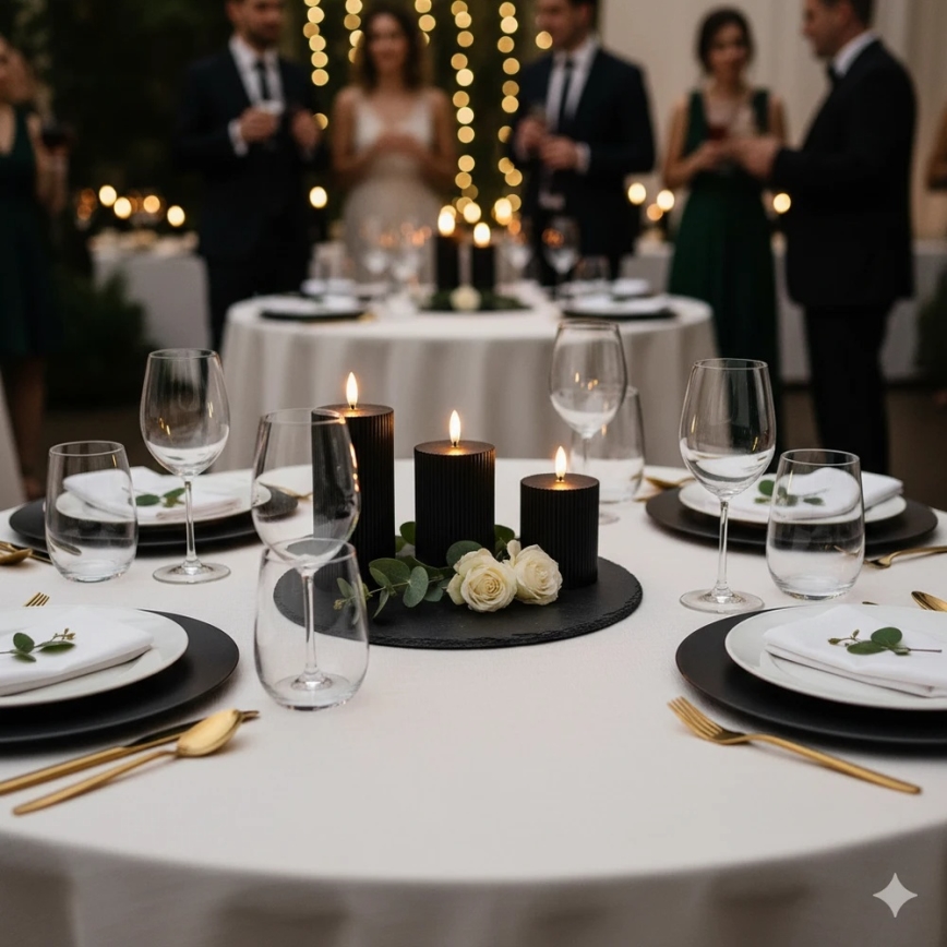 Σετ 3 τεμ. LED κεριών BRILLO LED/2xAA, μαύρα + τηλεχειριστήριο