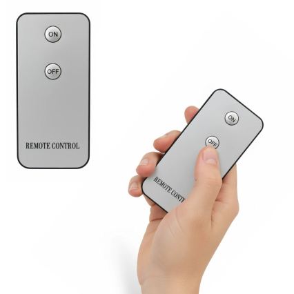 Σετ 3 τεμ. LED κεριών BRILLO LED/2xAA, μαύρα + τηλεχειριστήριο