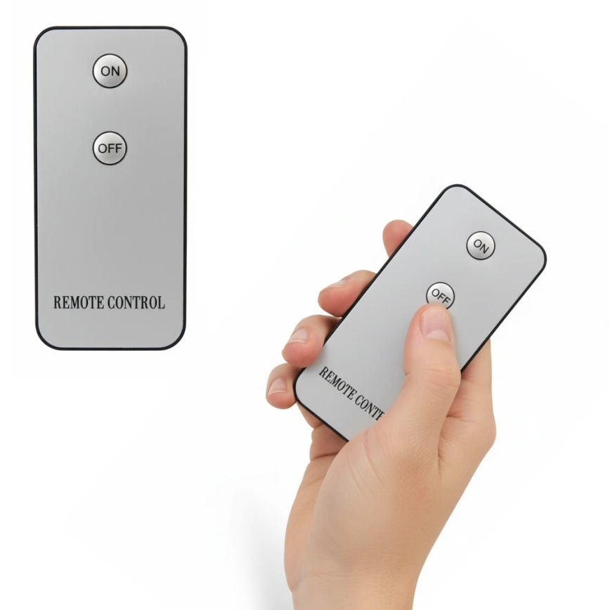 Σετ 3 τεμ. LED κεριών BRILLO LED/2xAA, μαύρα + τηλεχειριστήριο