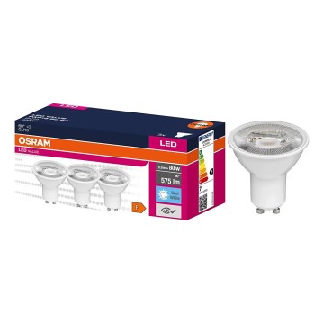 Σετ 3 τεμαχίων LED λαμπτήρων προβολέα PAR16 GU10 6,9W/230V 4000K 60° - Osram