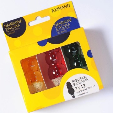 ΣΕΤ 3 x Λαμπάκια ανταλλακτικά FIGURINE E10/20V/0,1A πολύχρωμα, Κατασκευάζονται στην Ευρώπη
