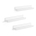 Σετ 3 επιτοίχια ράφια SHELFY, λευκό