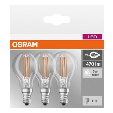 ΣΕΤ 3x Λαμπτήρας LED BASE P40 E14/4W/230V 4000K – Osram
