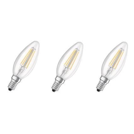 ΣΕΤ 3x Λαμπτήρας LED BASE VINTAGE B40 E14/4W/230V 4000K – Osram