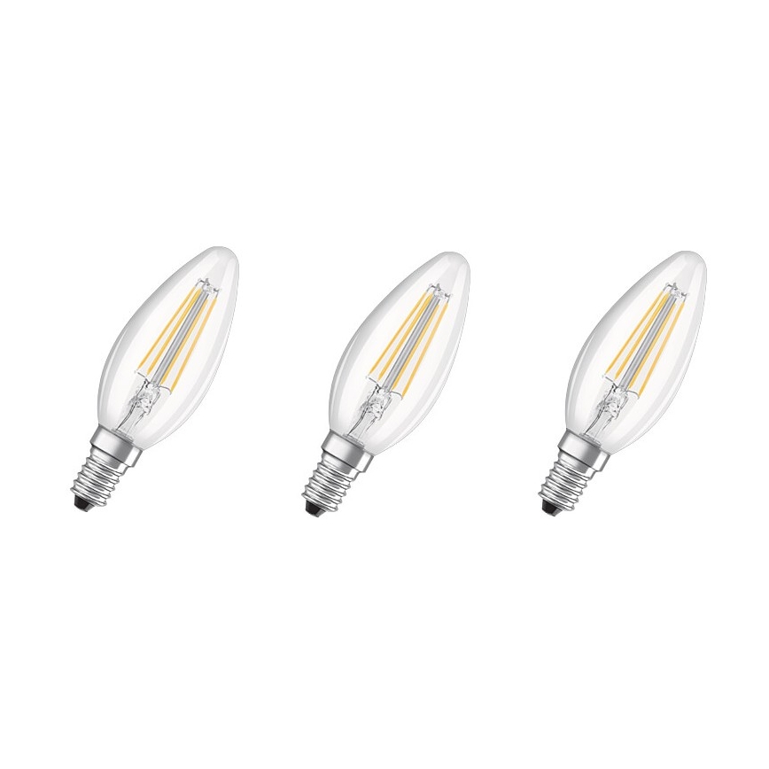 ΣΕΤ 3x Λαμπτήρας LED BASE VINTAGE B40 E14/4W/230V 4000K – Osram