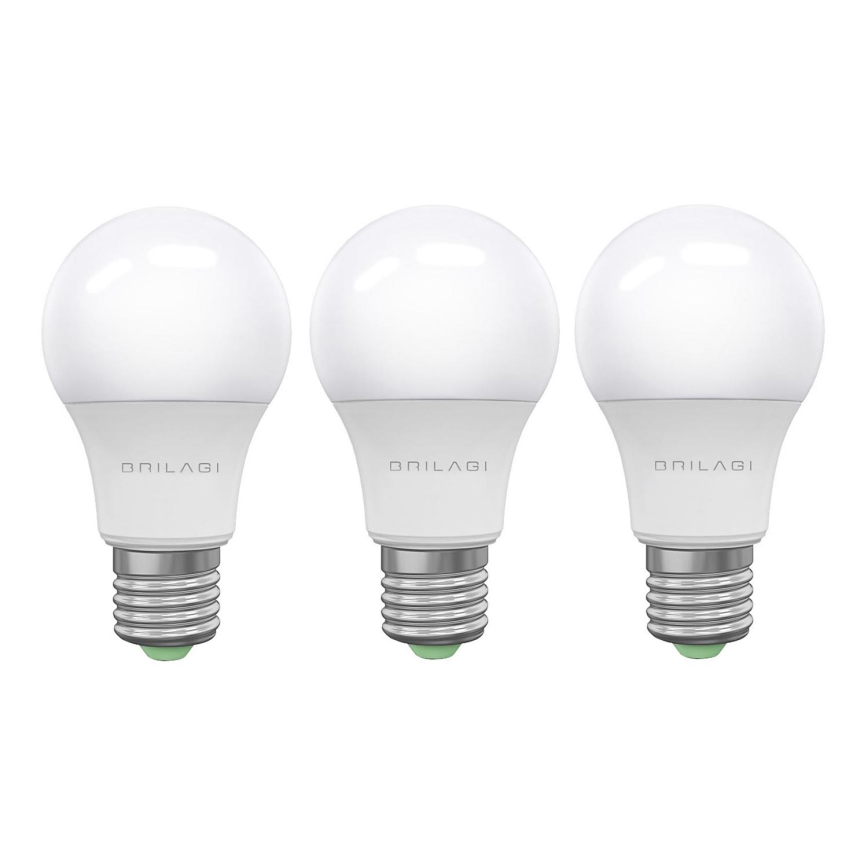 ΣΕΤ 3x Λαμπτήρας LED ECOLINE A60 E27/15W/230V 4000K - Brilagi