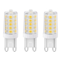 ΣΕΤ 3x Λαμπτήρας LED ECOLINE G9/3,5W/230V 3000K - Brilagi
