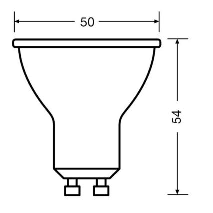 ΣΕΤ 3x Λαμπτήρας LED PAR16 GU10/6,9W/230V 2700K 36° - Osram