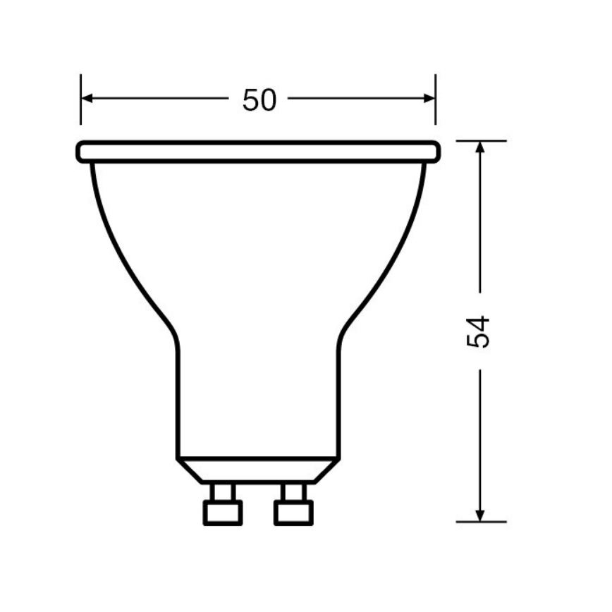 ΣΕΤ 3x Λαμπτήρας LED PAR16 GU10/6,9W/230V 2700K 36° - Osram