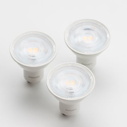 ΣΕΤ 3x Λαμπτήρας LED Philips GU10/4,7W/230V 2700K