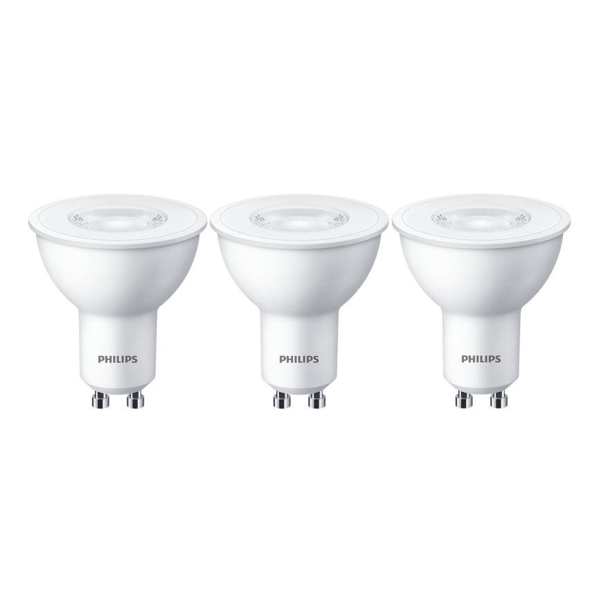 ΣΕΤ 3x Λαμπτήρας LED Philips GU10/4,7W/230V 2700K