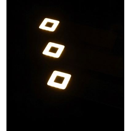 ΣΕΤ 3x Φωτιστικά LED πάγκου κουζίνας CORTINA LED/2,4W/230V+ τηλεχειριστήριο