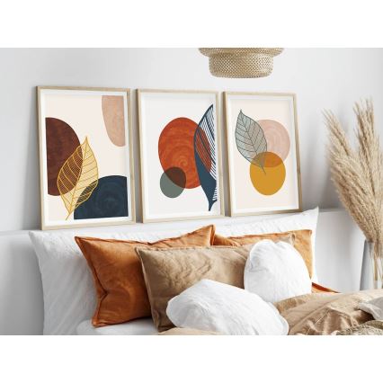 ΣΕΤ 3x Κορνίζα τοίχου 50x70 cm πολύχρωμα