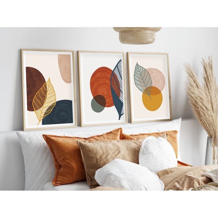 ΣΕΤ 3x Κορνίζα τοίχου 50x70 cm πολύχρωμα