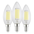 Σετ 3x LED λαμπτήρες VINTAGE C35 E14/2,2W/230V 2700K - Eglo 110439