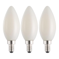 Σετ 3x LED λάμπες C35 E14/2,2W/230V 2700K - Eglo 110444