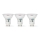 Σετ 3x LED λάμπες GU10/4,5W/230V 2700K