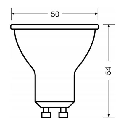 Σετ 3x LED λάμπες προβολέα PAR16 GU10/6,9W/230V 2700K 60° - Osram