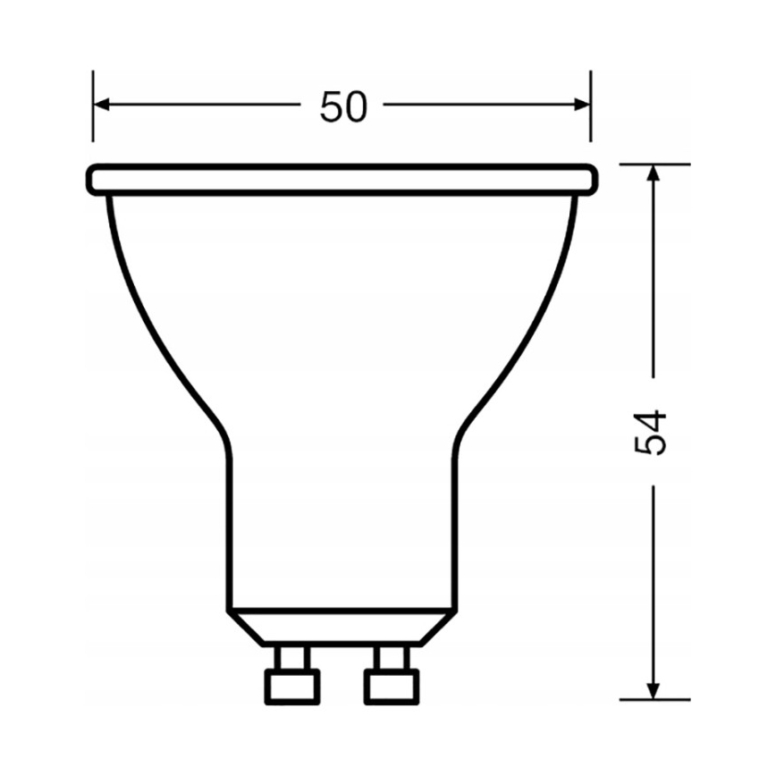 Σετ 3x LED λάμπες προβολέα PAR16 GU10/6,9W/230V 2700K 60° - Osram