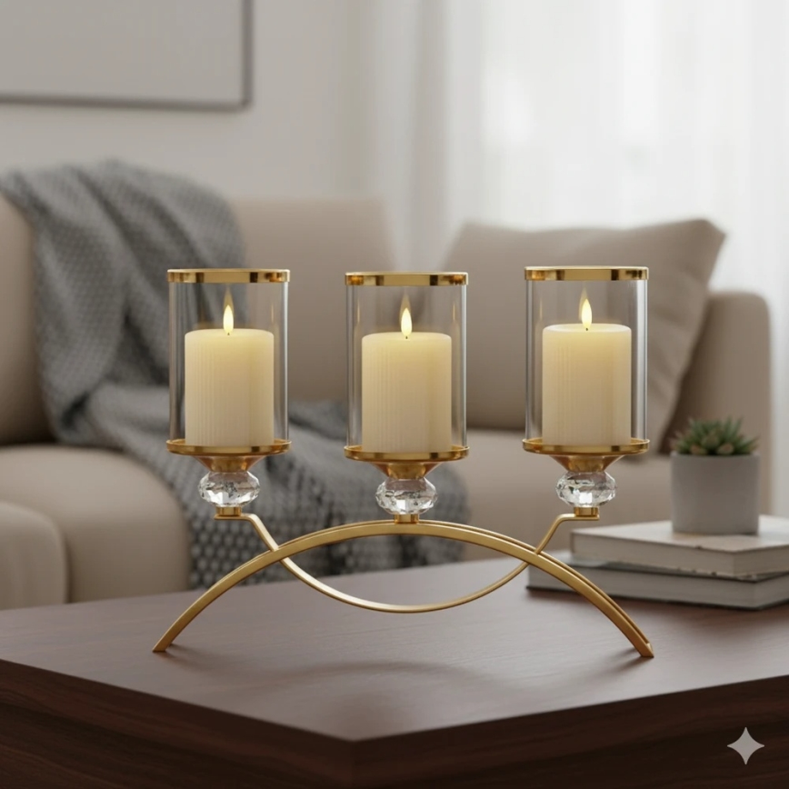 Σετ 3x LED κεριών BRILLO (LED/3xAAA) σε κρεμ απόχρωση με τηλεχειριστήριο