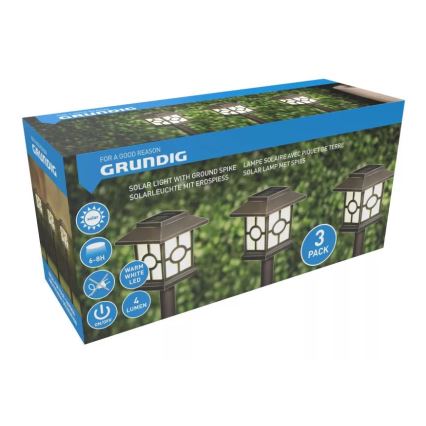 ΣΕΤ 3x Ηλιακό Φωτιστικό LED LED/1,2V 600 mAh