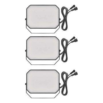 Σετ 3x LED RGBIC ρυθμιζόμενοι εξωτερικοί προβολείς GoSmart LED/14W/230V 3000-6500K IP65 Wi-Fi Tuya