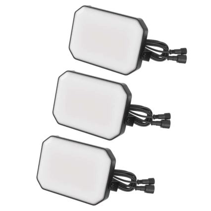 Σετ 3x LED RGBIC ρυθμιζόμενοι εξωτερικοί προβολείς GoSmart LED/14W/230V 3000-6500K IP65 Wi-Fi Tuya