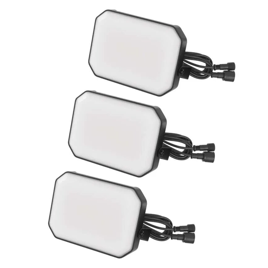 Σετ 3x LED RGBIC ρυθμιζόμενοι εξωτερικοί προβολείς GoSmart LED/14W/230V 3000-6500K IP65 Wi-Fi Tuya