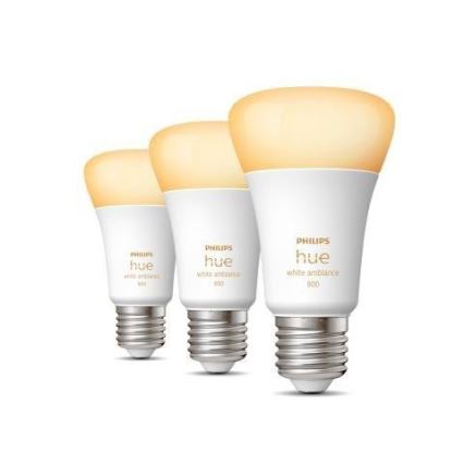 Σετ 3x ρυθμιζόμενες λάμπες LED Philips Hue WHITE AMBIANCE A60 E27/6W/230V 2200-6500K