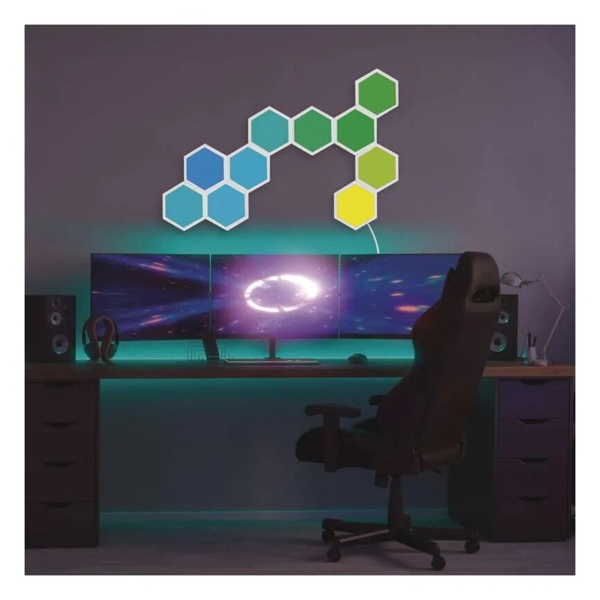 ΣΕΤ 3x LED RGBIC+CCT Ρυθμιζόμενο πάνελ - επέκταση 3xLED/1,8W/230V Wi-Fi Tuya