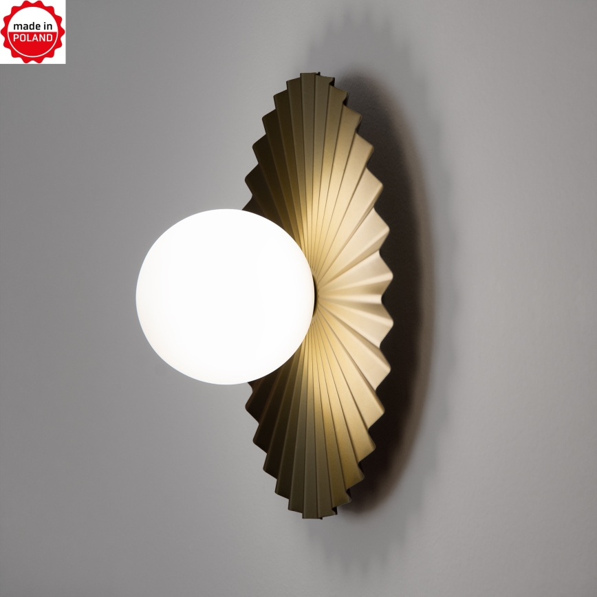 ΣΕΤ 3x επιτοίχια φωτιστικά SUNPLISS 1xG9/10W/230V χρυσό/εκρού