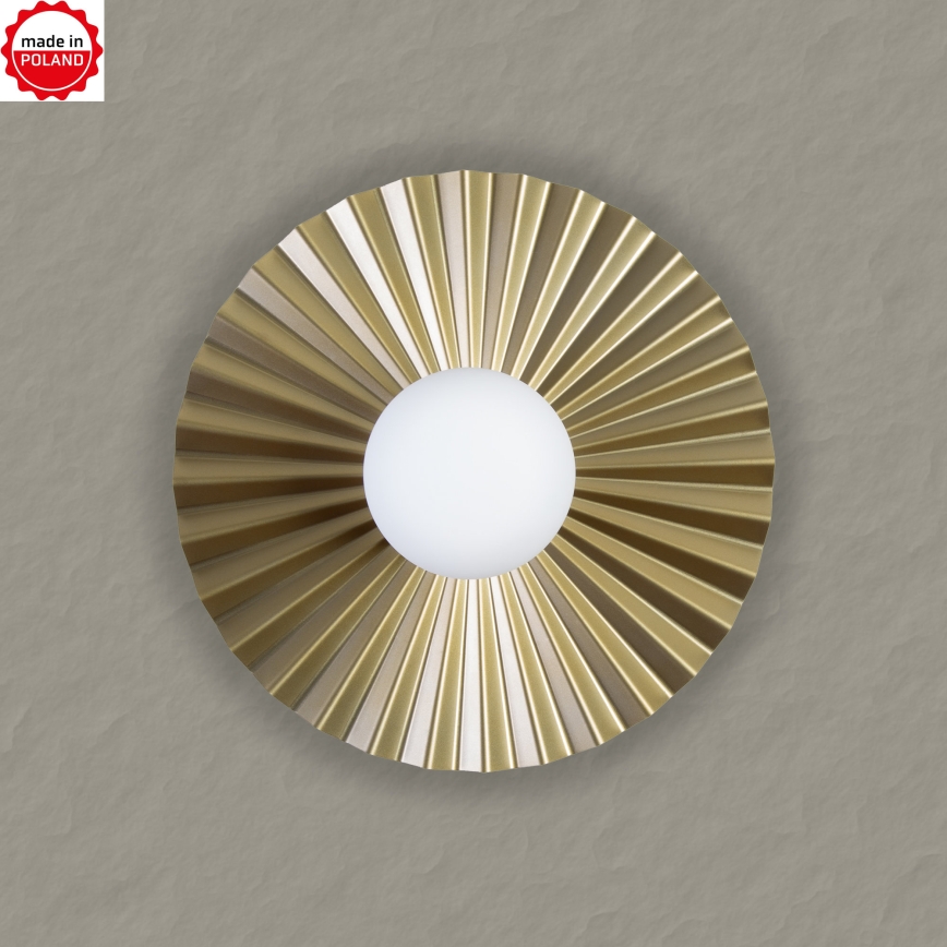 ΣΕΤ 3x επιτοίχια φωτιστικά SUNPLISS 1xG9/10W/230V χρυσό/εκρού