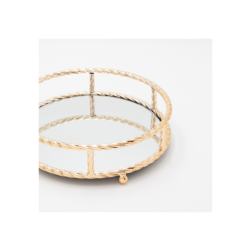 ΣΕΤ 3x Διακοσμητικός δίσκος διάμετρος 27/33/37 cm χρυσό